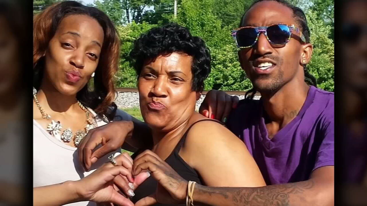 D’Juantez Mitchell and members of his family